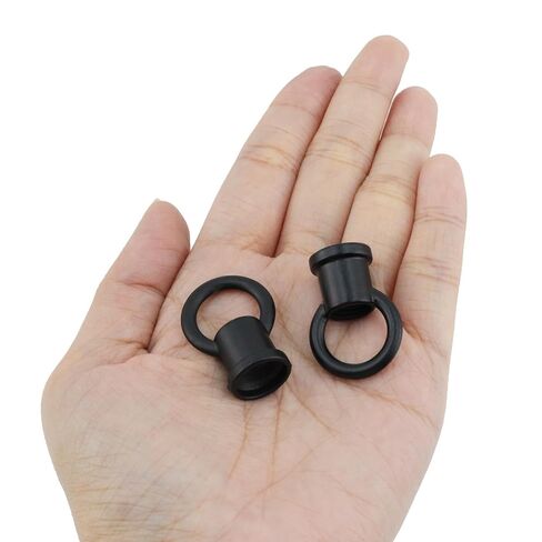 Antrader Ceiling Hook Ring, M10 Chandelier Lamp Connectors, 20Pcs Pendant Light Hanging Eye Nut for Light Fixture,Black in Kuwait