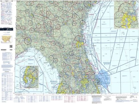 Expired FAA Jacksonville Sectional Chart (SJAC) - Wrapping Paper, Decoration, Training Use in Kuwait