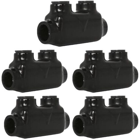 موصل لصق معزول بمنفذين موصلات أسلاك 2-14AWG سلك معزول من الألومنيوم والنحاس بولاريس موصل مقسم مسبقًا مملوء مسبقًا بمركب تثبيط الأكسيد (عبوة من 5) in Kuwait