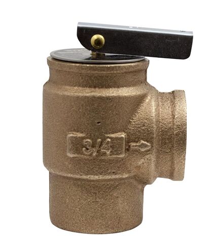 Apollo Valve 10-400 Series Bronze Safety Relief Valve, ASME Hot Water, 50 psi Set Pressure, 3/4" NPT Female in Saudi Arabia