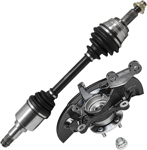 Detroit Axle - AWD Front 2pc CV Axles for Chrysler 300 Dodge Charger Magnum Challenger, 2 CV Axle Shafts Assembly Replacement in Kuwait