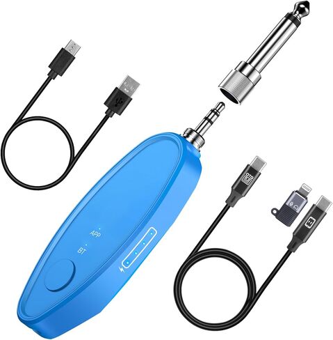 AI Vocal Remover with Bluetooth, Real-Time Voice Elimination with App Control for Party Karaoke, Home Karaoke System & Portable Karaoke Machine, 6.35mm/3.5mm Jacks, Type-C Rechargeable in Kuwait