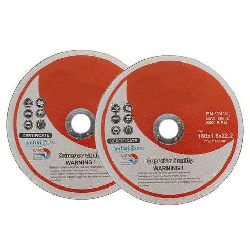 50Pcs Cut Off Wheels 7 x 1/16 x 7/8 Inch Aluminium Oxide Cutting Discs Fit for Metal and Stainless Steel 8500RPM in Saudi Arabia