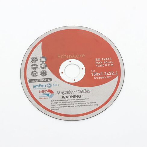 Rrbuscore 25 قطعة 6X0.045X7/8 بوصة أقراص القطع أكسيد الألومنيوم جلخ الحبوب شفرات لآلات القطع in Kuwait