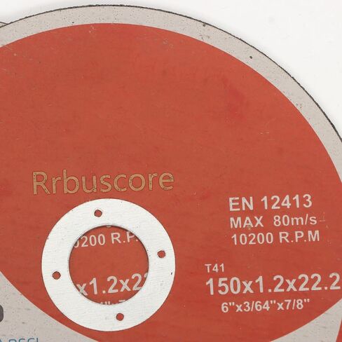 Rrbuscore 25 قطعة 6X0.045X7/8 بوصة أقراص القطع أكسيد الألومنيوم جلخ الحبوب شفرات لآلات القطع in Kuwait