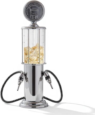 Milltrip Gas Pump Dispenser, Double Guns Beer/Wine/Liquor Dispense Metal Pump Gas Station, Beer Tower Dispenser Beverage Pump Liquor Dispenser for Scotch, Vodka, Cocktails, Non-Alcoholic Drink in Saudi Arabia