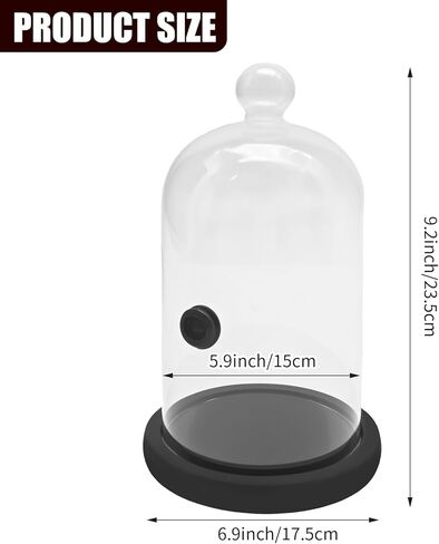 MDEOOSKY 2 PCS Glass Smoking Cloche with Wooden Base, Smoking Dome with Hole for Infusing Cocktails and Food, Ideal for Home Decor and Culinary Use in Saudi Arabia