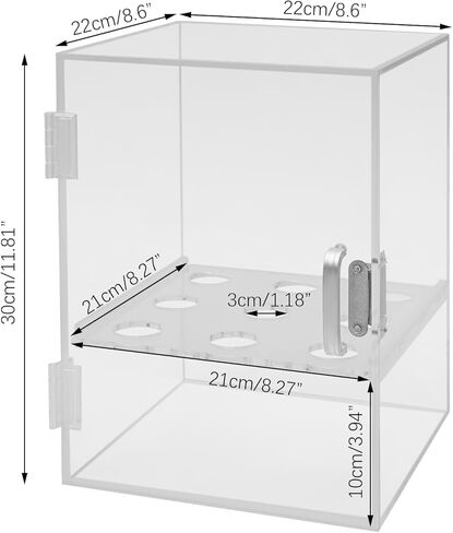 Ice Cream Cone Display/Storage Case Cabinet Acrylic Waffle Cone Holder 9 Holes in Kuwait