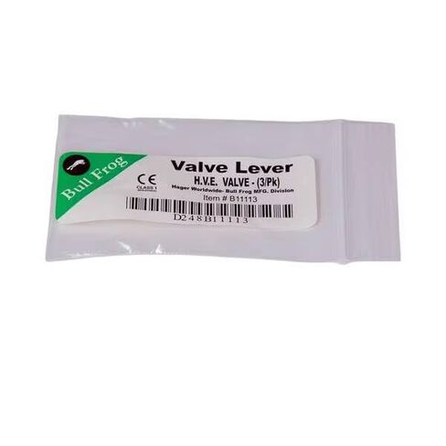 رافعات صمام بديلة Hager B11113 لأطراف الأسنان HVE، رمادي 3/عبوة in Kuwait