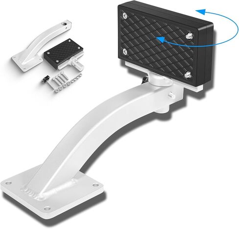 Aluminum 90 Degree Adjustable Trolling Motor Deck Mount for Clamp-on Type Electric Trolling Motors, for Kayak Canoe, Small boat, Jon Boats, Skiffs丨Adjustable Angle丨Quick Removal丨Good Weld in Saudi Arabia