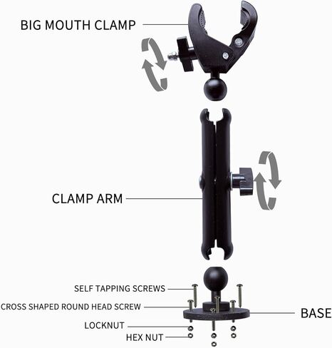 Drag Motor Stabilizer Bracket, Drag Fishing Motor Support Bracket, 360 ° Adjustable Fixture in Saudi Arabia