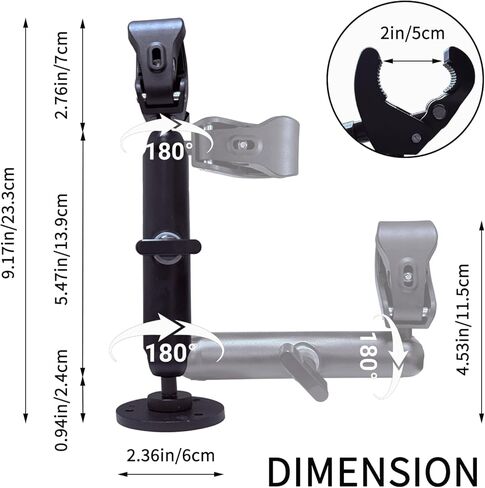 Drag Motor Stabilizer Bracket, Drag Fishing Motor Support Bracket, 360 ° Adjustable Fixture in Saudi Arabia