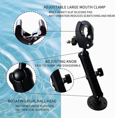 Drag Motor Stabilizer Bracket, Drag Fishing Motor Support Bracket, 360 ° Adjustable Fixture in Saudi Arabia