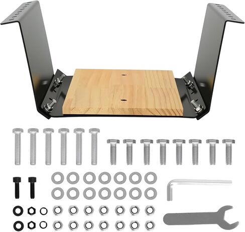 MJ-1-DP لوحة جاك 4 بوصة لوحات جاك محرك صغيرة للمحرك الخارجي تصل إلى 35 حصان، لوحة جاك قابلة للتعديل مع كتلة تثبيت خشبية، إضافة مسافة يدوية بين المحرك والرافعة in Kuwait
