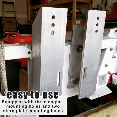 Fixed Jack Plate 4 Inch Setback Durable Aluminum Boat Jack Plate for Outboard Motor Height Adjustment Improved Performance and Control Corrosion Resistant and high Load-Bearing Capacity in Kuwait