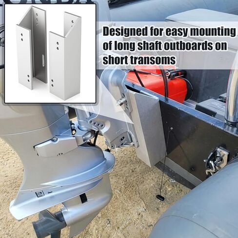 Fixed Jack Plate 4 Inch Setback Durable Aluminum Boat Jack Plate for Outboard Motor Height Adjustment Improved Performance and Control Corrosion Resistant and high Load-Bearing Capacity in Kuwait