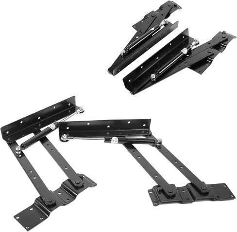 Aramox Heavy Duty Steel Lift Up Coffee Table Mechanism, Large Load Capacity 50kg 100lb, with Hydraulic Hinges Springs, for Functional Furniture Space Saving in Saudi Arabia