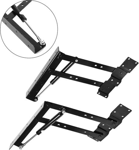 Aramox Heavy Duty Steel Lift Up Coffee Table Mechanism, Large Load Capacity 50kg 100lb, with Hydraulic Hinges Springs, for Functional Furniture Space Saving in Saudi Arabia