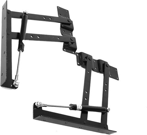 Aramox Heavy Duty Steel Lift Up Coffee Table Mechanism, Large Load Capacity 50kg 100lb, with Hydraulic Hinges Springs, for Functional Furniture Space Saving in Saudi Arabia