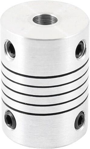 Flyshop 6 x 6.35mm CNC Motor Shaft Coupler 6.35mm to 6mm Flexible Coupling in Kuwait