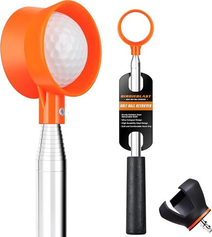 Golf Ball Retriever Telescopic, with Golf Ball Grabber for End of Putter, 9Ft/9.01Ft/12Ft/16.3Ft/20Ft Stainless Steel Golf Ball Retriever for Water in Kuwait