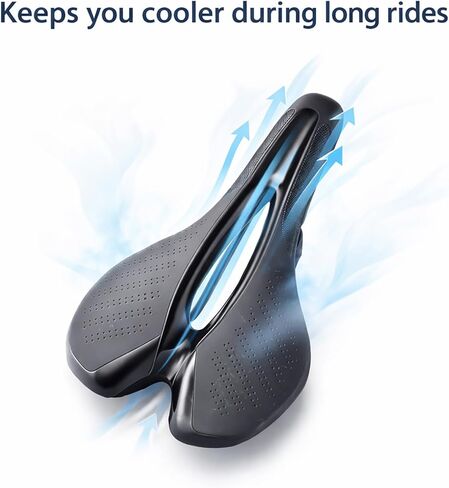 Bike Seat, Bike Saddle with Comfortable Waterproof Lightweight Design for Men and Women Road Mountain MTB Bicycle in Kuwait