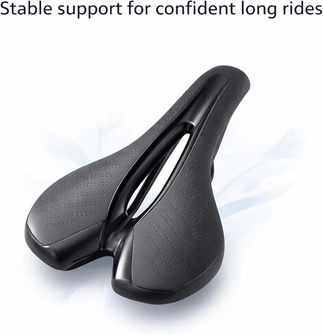 Bike Seat, Bike Saddle with Comfortable Waterproof Lightweight Design for Men and Women Road Mountain MTB Bicycle in Kuwait