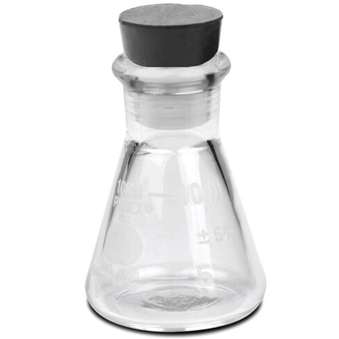 PYREX 4980-10, 10ml Narrow Mouth Erlenmeyer Flask with Rubber Stopper (Single) in Saudi Arabia