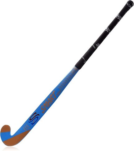 Smart Gold Hockey Stick, 36.5 Inches, Blue, Composite Wood, Slim Handle in Kuwait