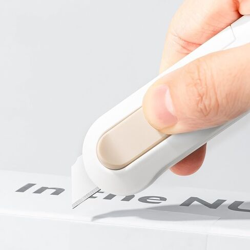 4pcs Utility Knife Box Cutters, Retractable Letter Opener, Sharp Cartons Cardboard Cutter Razor Knife for Christmas, Smooth Mechanism Perfect for Office and Home Use in Kuwait