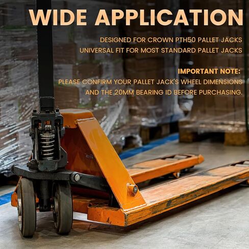 PTH50 Pallet Jack Wheel Replacement Kit Set Complete Fit for Crown PTH50 Pallet Jacks and Most Standard Pallet Jacks, with A Load Capacity of 5500 lbs in Saudi Arabia