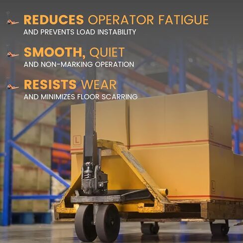 PTH50 Pallet Jack Wheel Replacement Kit Set Complete Fit for Crown PTH50 Pallet Jacks and Most Standard Pallet Jacks, with A Load Capacity of 5500 lbs in Saudi Arabia