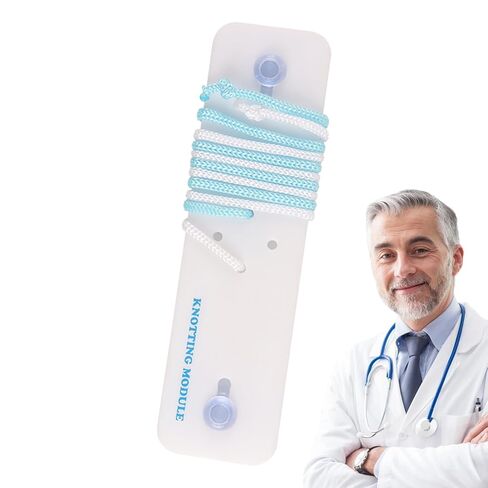 Rope for Knot Tying Practice | Portable Learn Knot Training Board | Knitting Boards, Arts & Crafts Accessories for Surgical Student, Doctor, Classroom, Laboratory in Saudi Arabia