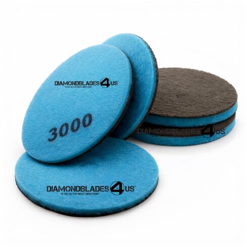 27" 3000 Grit Diamond Impregnated Concrete Burnishing Pads – for Concrete, Natural Stone, Engineered Stone & Ceramic – 5 Pack in Kuwait