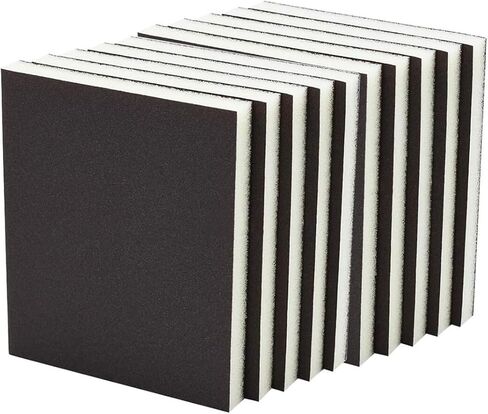 Sanding Blocks, Pack of 10 Sanding Sponge Blocks for Wood Metal Furniture Wet Dry Alumina 80-2000 grit(320grit) in Saudi Arabia