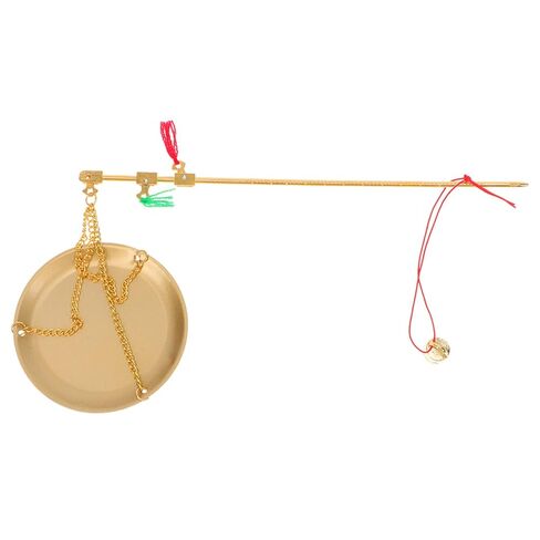 Handheld Chinese Medicine Gram Scale Small Copper Apothecary Balance Vintage Style Weighing Tool for Herbal Tea Jewelry in Saudi Arabia