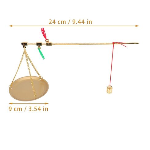 Handheld Chinese Medicine Gram Scale Small Copper Apothecary Balance Vintage Style Weighing Tool for Herbal Tea Jewelry in Saudi Arabia