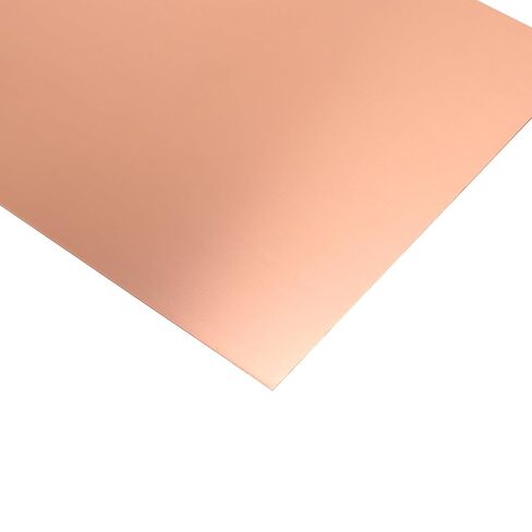 SOUJAP 2 PCS 11.8 x 7.87 inch Copper Sheet, 24 Gauge (0.5mm) Copper Metal Plate Film Attached for Jewelry, DIY Crafts, Repairs in Saudi Arabia