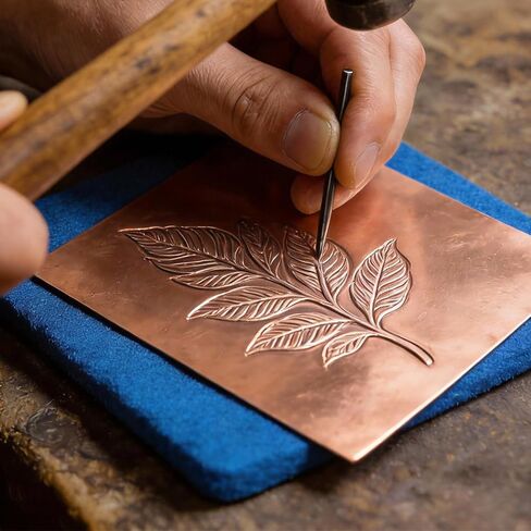 SOUJAP 2 PCS 11.8 x 7.87 inch Copper Sheet, 24 Gauge (0.5mm) Copper Metal Plate Film Attached for Jewelry, DIY Crafts, Repairs in Saudi Arabia
