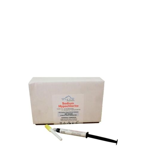 Vista Dental 502350 6% Sodium Hypochlorite Syringes 3cc 27 Gauge 10/Pk in Kuwait