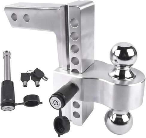 AP03 Adjustable Trailer Hitch Compatible with 2 Inch Receiver 8 Inch Drop Or Rise Aluminum Hitch 12500 LBS Capacity in Saudi Arabia