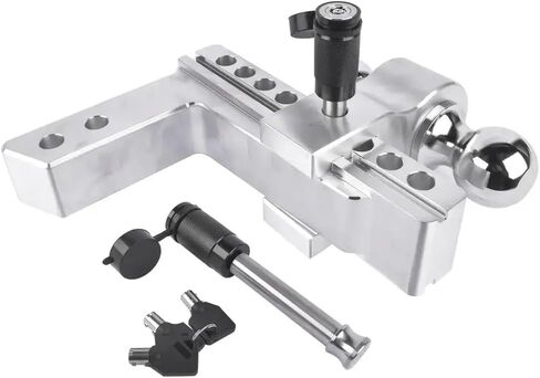 AP03 Adjustable Trailer Hitch Compatible with 2 Inch Receiver 8 Inch Drop Or Rise Aluminum Hitch 12500 LBS Capacity in Saudi Arabia