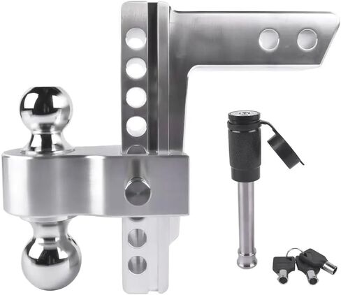 AP03 Adjustable Trailer Hitch Compatible with 2 Inch Receiver 8 Inch Drop Or Rise Aluminum Hitch 12500 LBS Capacity in Saudi Arabia