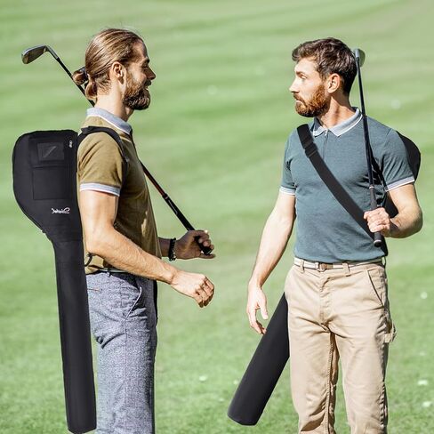 Golf Club Bag, Foldable Golf Carry Bag with Adjustable Sling Strap for 3-7 Clubs, Lightweight Golf Sunday Bag Ideal for Golf Course & Travel in Kuwait
