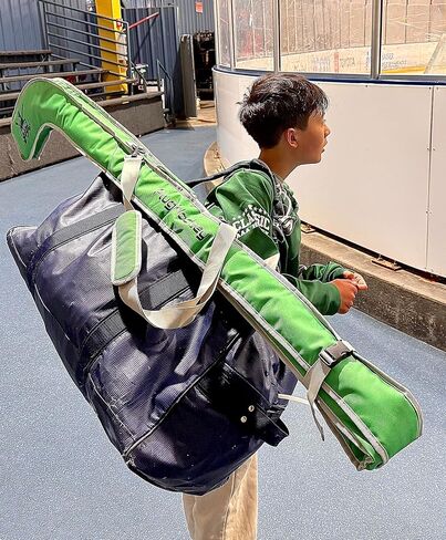 حقيبة عصا هوكي الجليد مبطنة مع ملحق حقيبة بدون استخدام اليدين، وحزام حمل قابل للتعديل in Kuwait