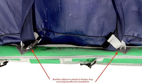 حقيبة عصا هوكي الجليد مبطنة مع ملحق حقيبة بدون استخدام اليدين، وحزام حمل قابل للتعديل in Kuwait