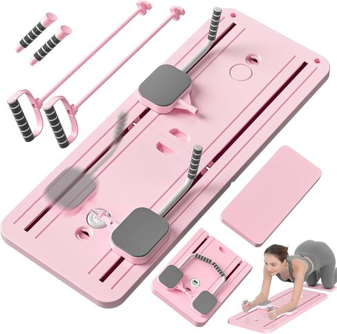 Pilates Board - 2024 Pilates Reformer Set, Multi-Purpose Foldable Pilates Reformer Board for Home, 5in1 Pilates Sliding Board in Kuwait