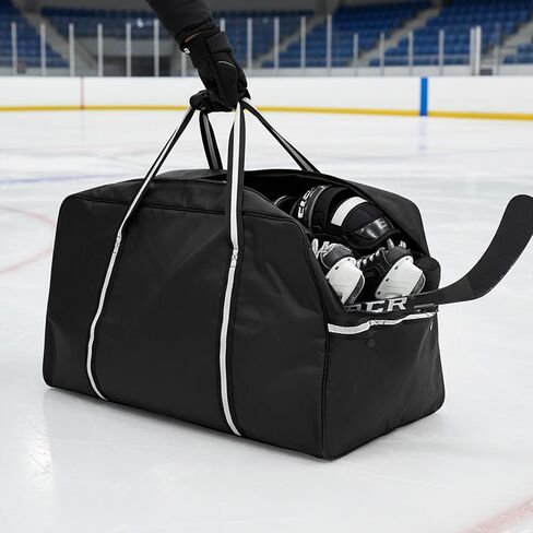 Heavy-Duty Ice Hockey Duffle Bag – Waterproof 115L Equipment Carry Bag for Skates, Helmets & Guards, PVC Tarpaulin, 31.5"x15"x15" in Saudi Arabia