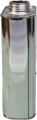 Air Sea Containers | 1 L F-Style Metal Can | F-Style Reusable Metal Can | Tin Plated Steel Can | Screw Cap Included (Empty Can) Can With Delta Opening | Case of 24 in Kuwait