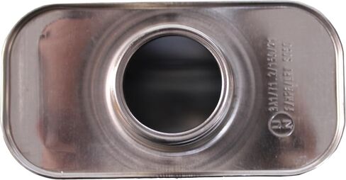 Air Sea Containers | 1 L F-Style Metal Can | F-Style Reusable Metal Can | Tin Plated Steel Can | Screw Cap Included (Empty Can) Can With Delta Opening | Case of 24 in Kuwait